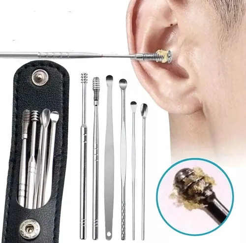 KIT LIMPIADOR DE OÍDOS DE ACERO INOXIDABLE